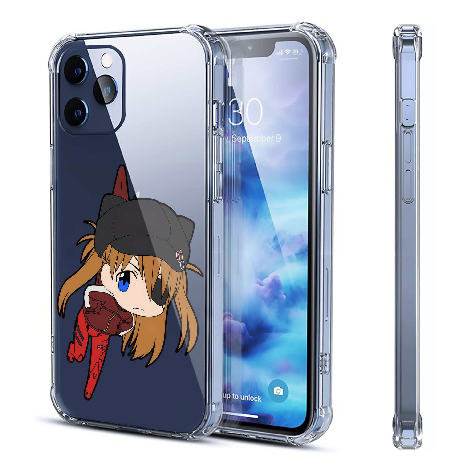 （画像用） EVA 新世紀エヴァンゲリオン 【iPhone 12シリーズ対応】透明スマホケース（クリアソフトケース）